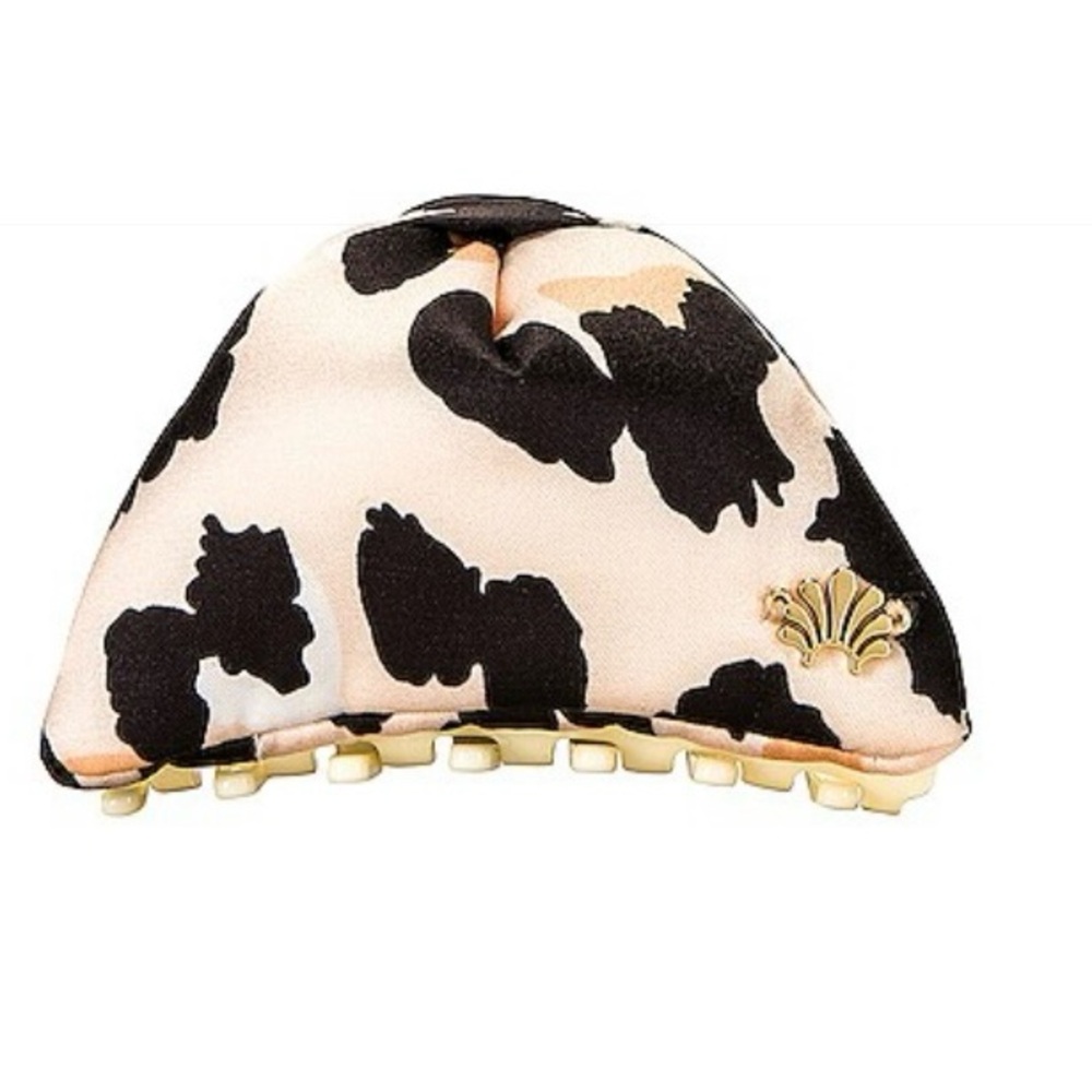 Lele Sadoughi Simone Leopard Print Knotted Clip
